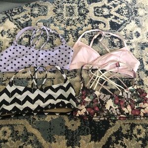 4 lululemon athletics sports bras size 8